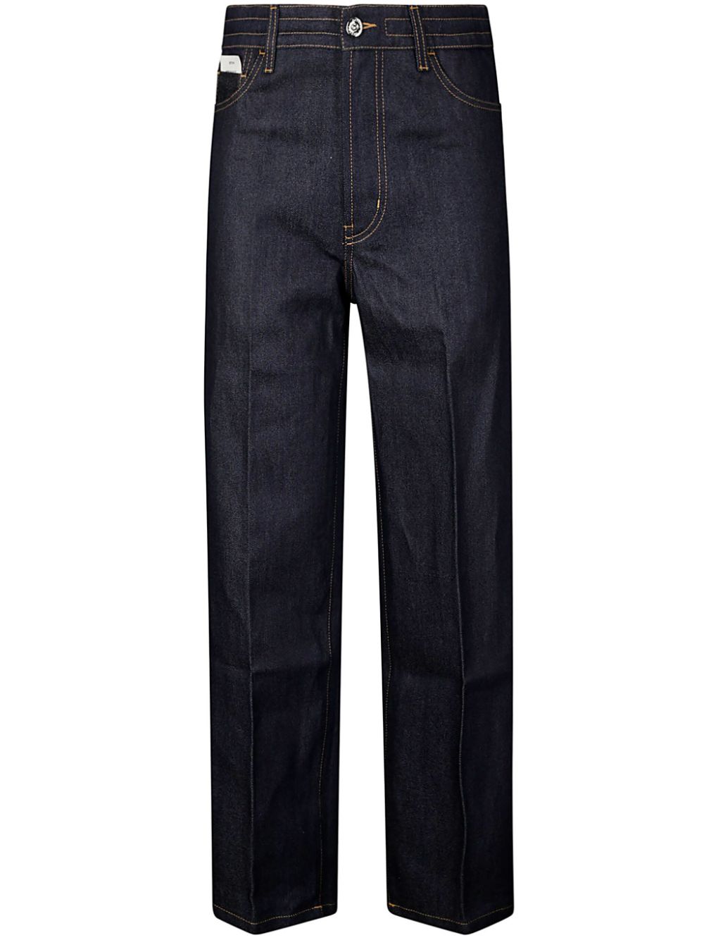 cropped straight-leg jeans