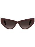 Moschino Eyewear logo-plaque sunglasses - Red