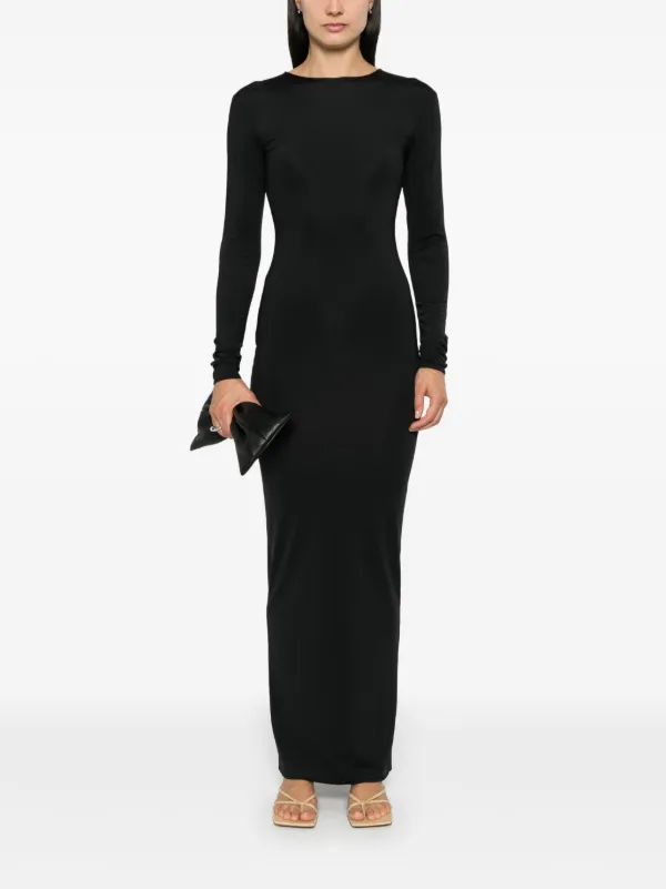 ワンピース ENTIRE STUDIOS LONG BLACK DRESS IN NYLON BLEND entire studios LONG BLACK DRESS IN NYLON BLEND | netdressed