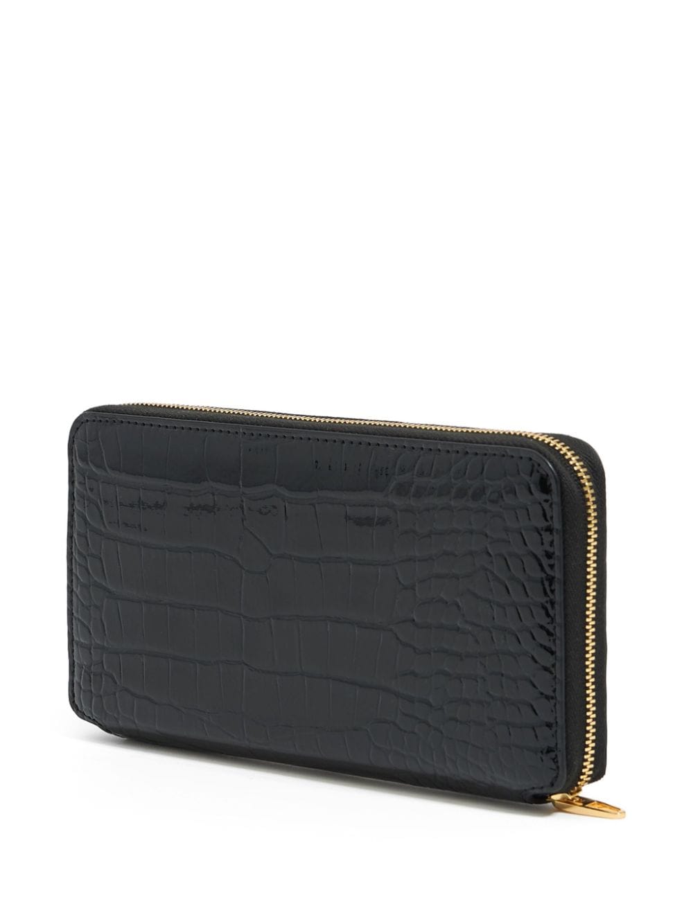 Bimba y Lola croc-effect leather wallet - Zwart