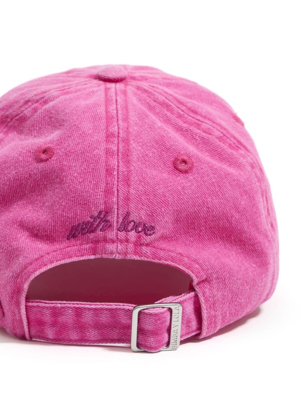 Bimba y Lola logo-embroidered cap - Roze