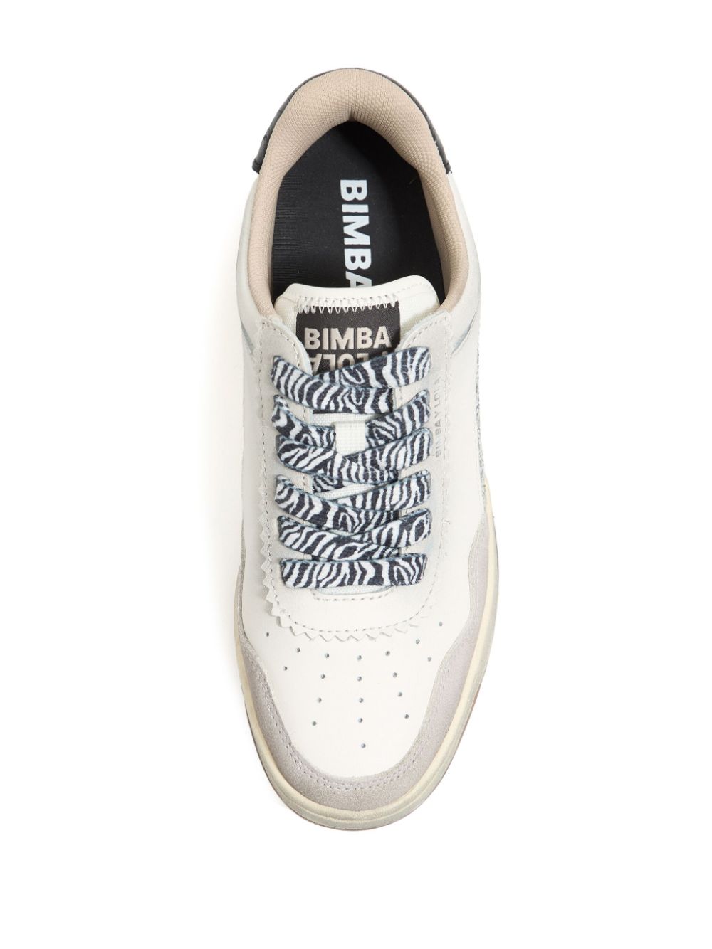 Bimba y Lola Cupsole leren sneakers Wit