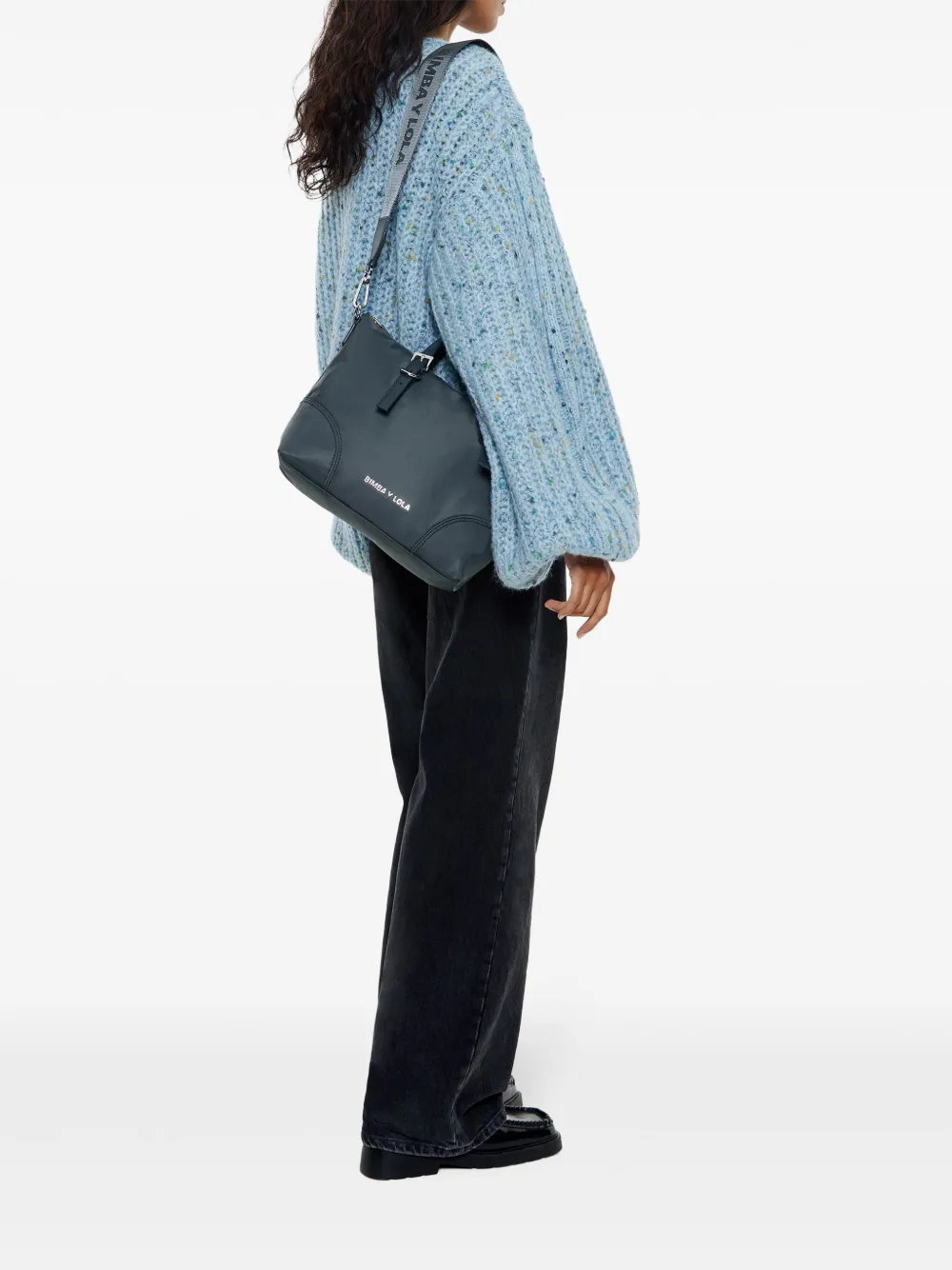 Bimba y Lola medium panelled tote bag - Grijs