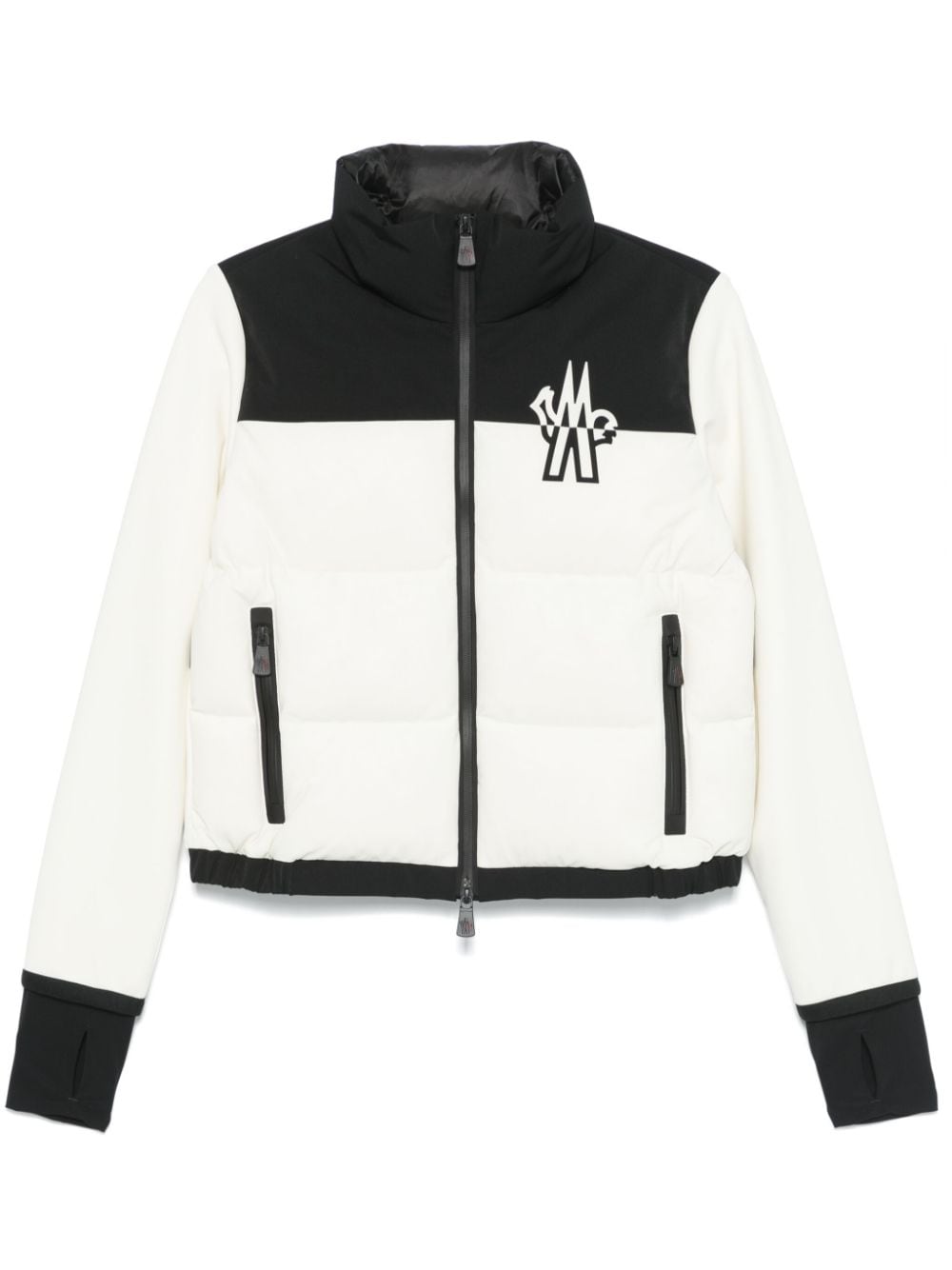 Shop Moncler Padded Ski Jacket In 中性色