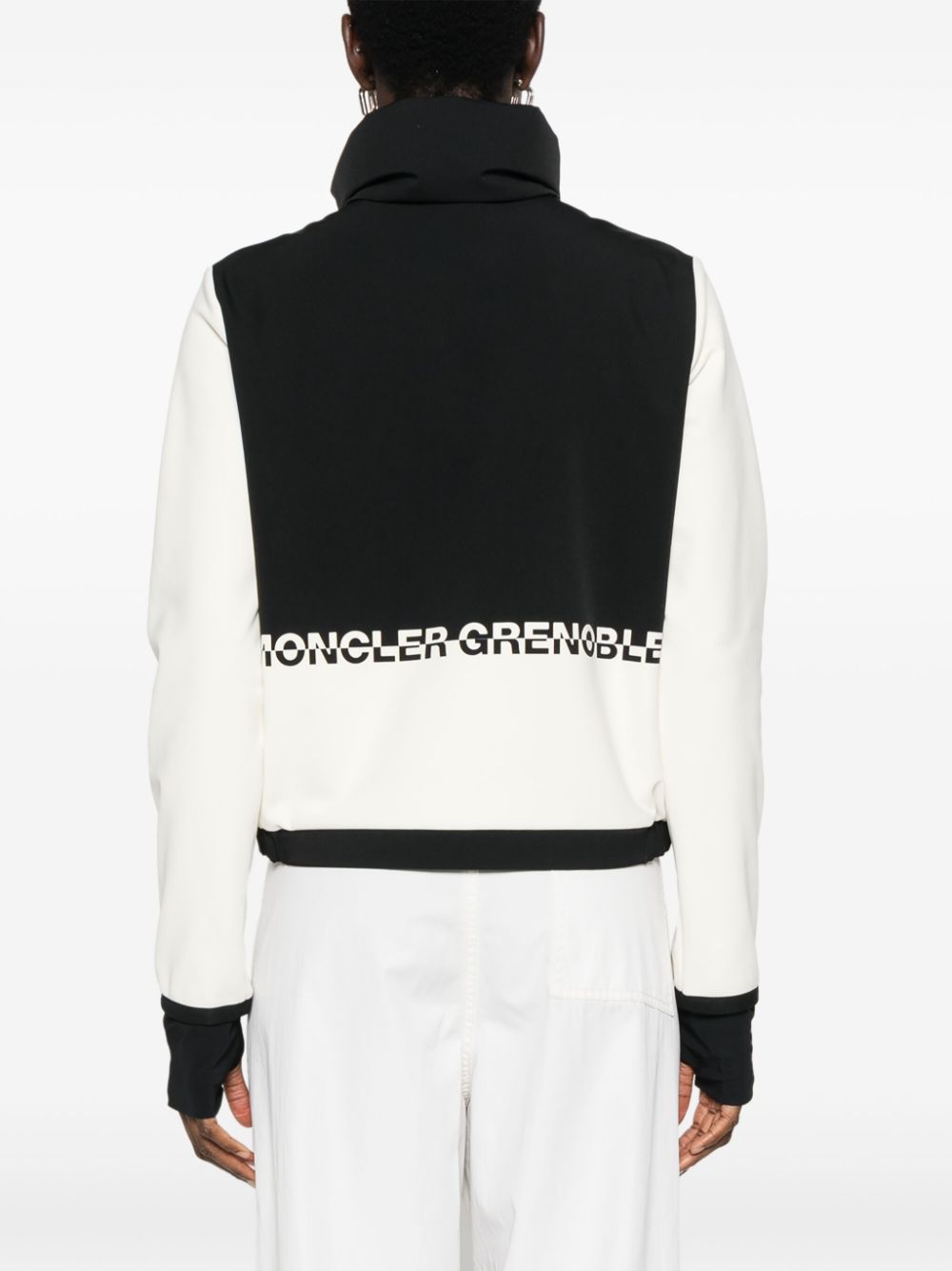 Shop Moncler Padded Ski Jacket In 中性色