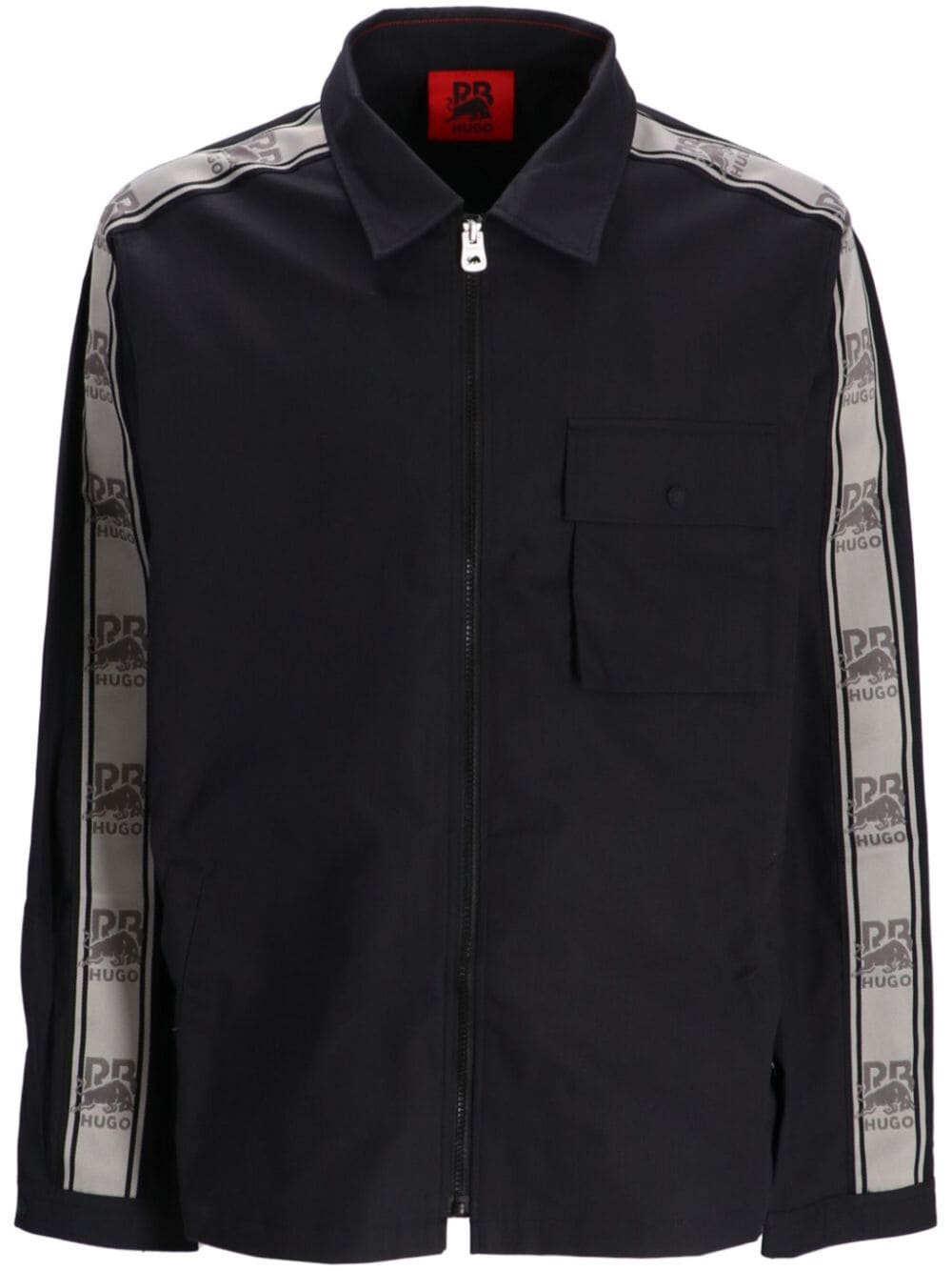 Shop Hugo Emmond Shirt Jacket In Black