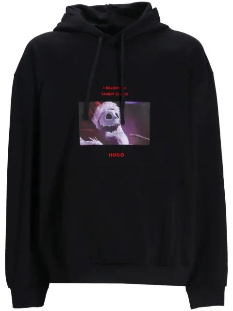 HUGO Diskellington NBC-print hoodie