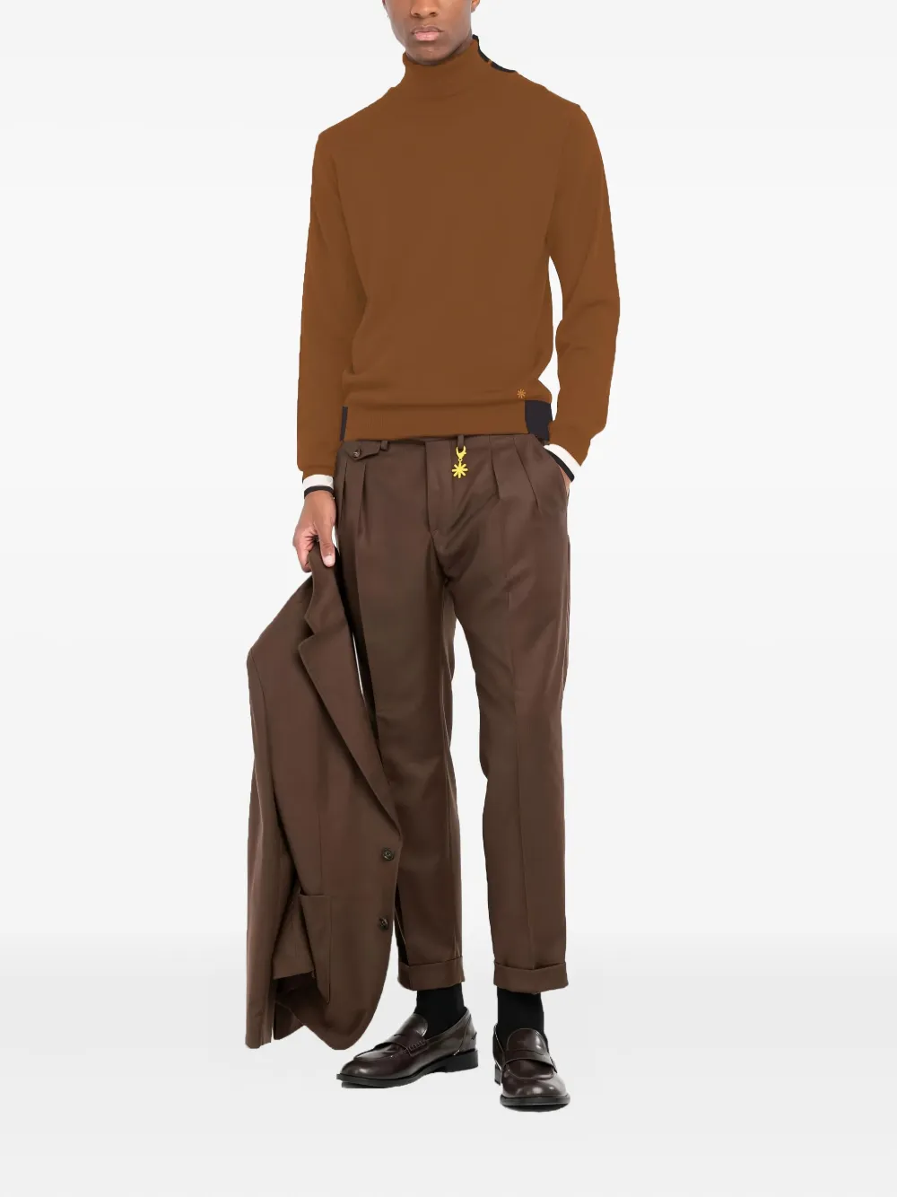 Manuel Ritz turtleneck ribbed-hem sweater | Knitted Sweaters | Image 2