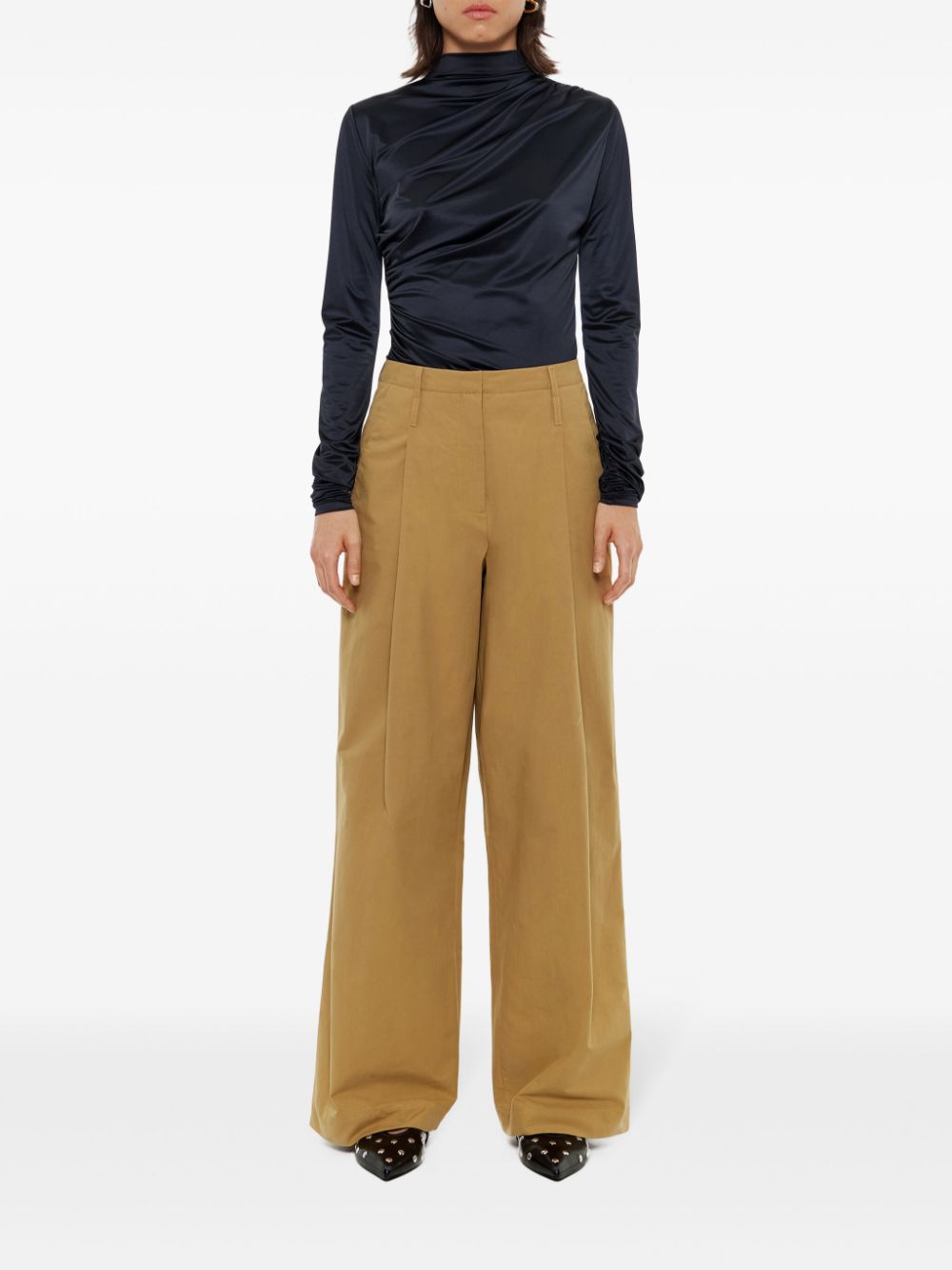 Bimba y Lola pleated trousers - Beige