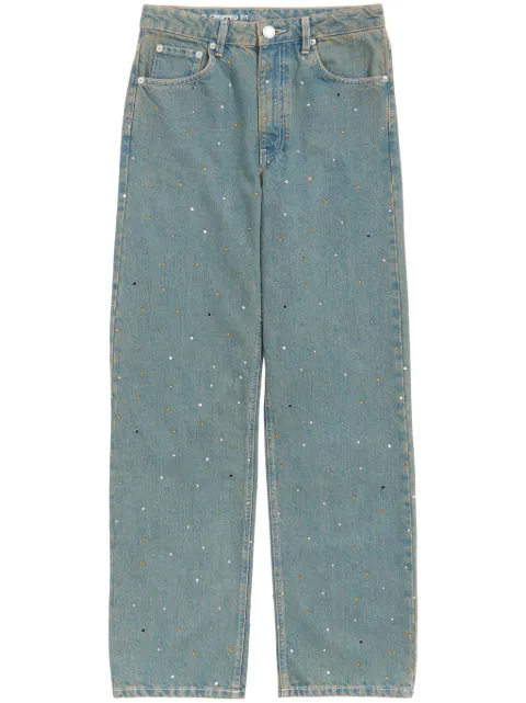 Bimba y Lola crystal-embellished cropped jeans
