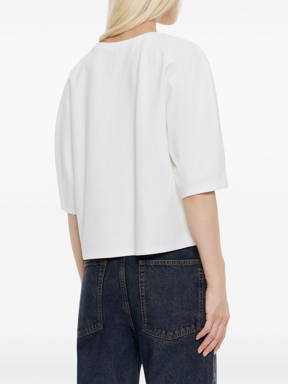 Shop Bimba Y Lola Crew-neck T-shirt In White