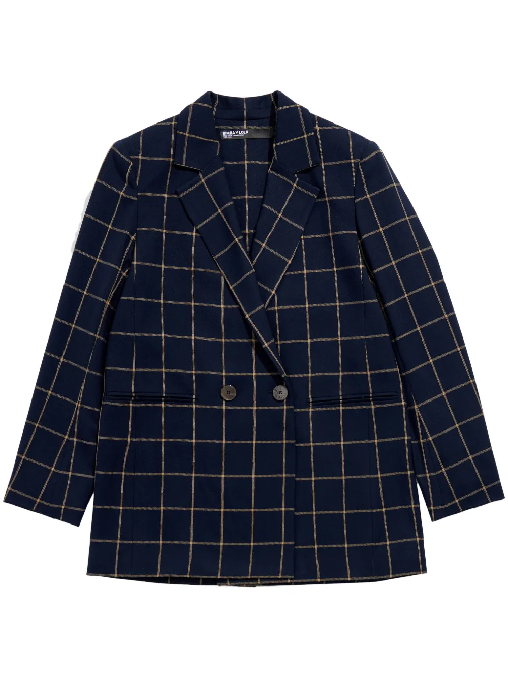 Bimba y Lola Geruite blazer Blauw