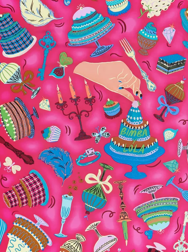Bimba y Lola プリント スカーフ | ピンク | FARFETCH JP