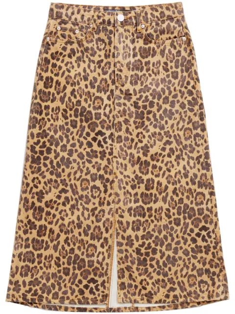 Bimba y Lola A-line leopard-print skirt 