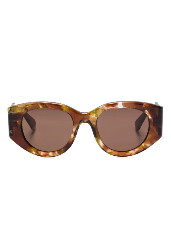 Chloé Eyewear Gaya サングラス | ブラウン | FARFETCH JP