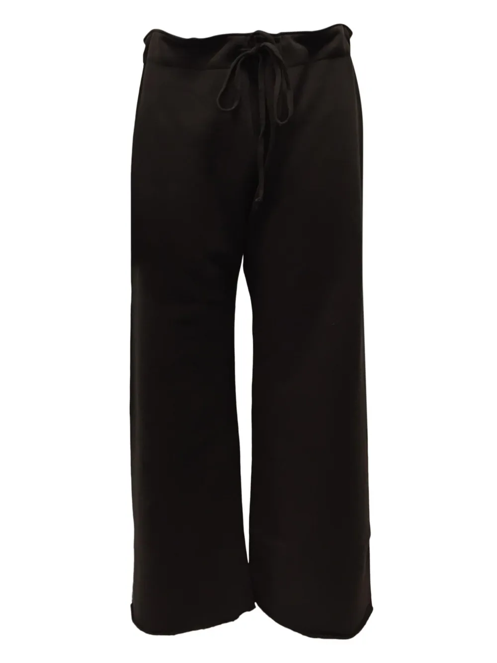 Nili Lotan Cotton Track-pants With Adjustable Drawstring Waist In Brown