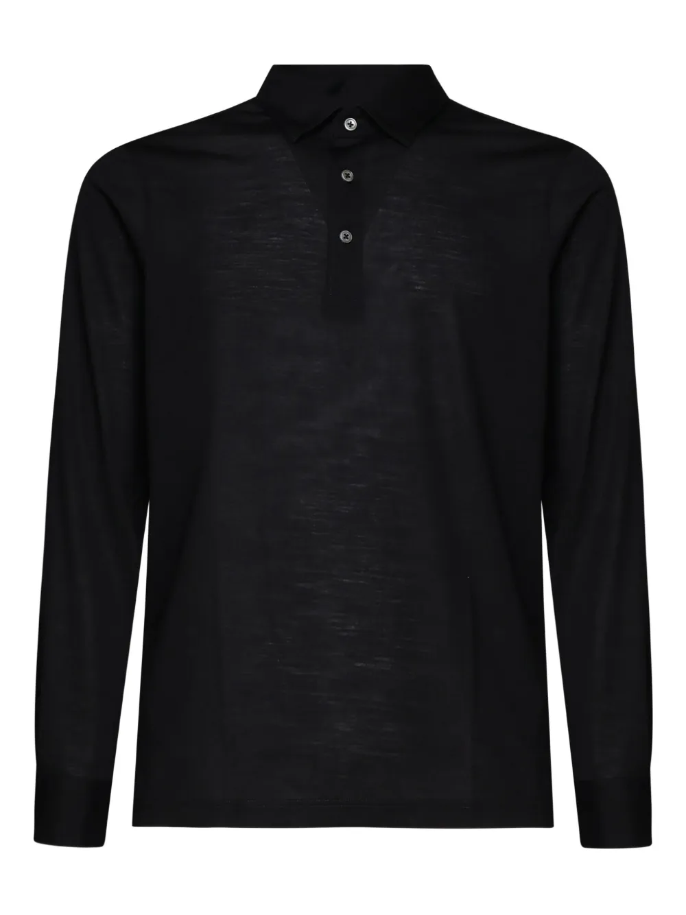 Giuliano Galiano long-sleeved polo shirt | Black | Image 1