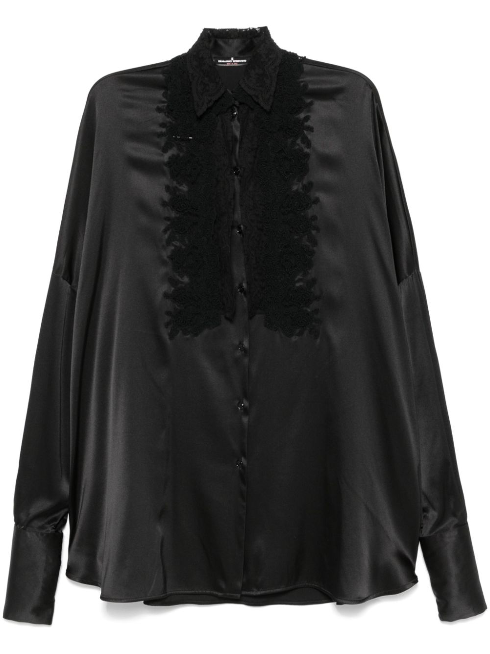 Ermanno Scervino Zijden blouse Zwart