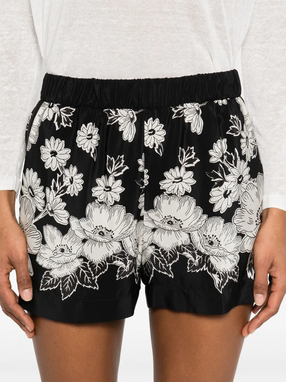 P.A.R.O.S.H. Zijden shorts Zwart