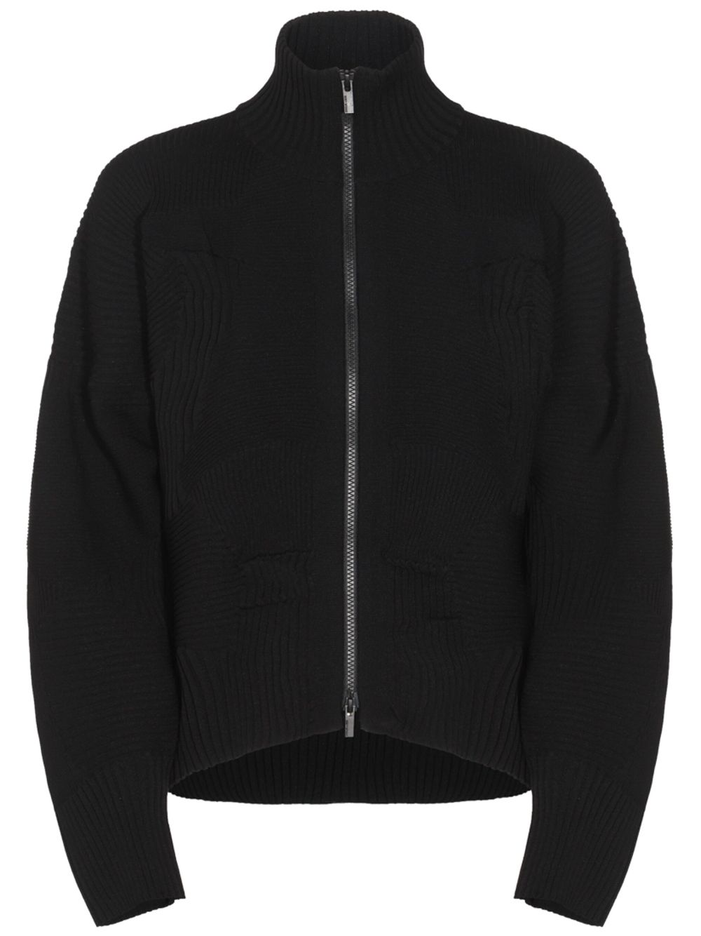 Issey Miyake knitted cardi-coat - Black