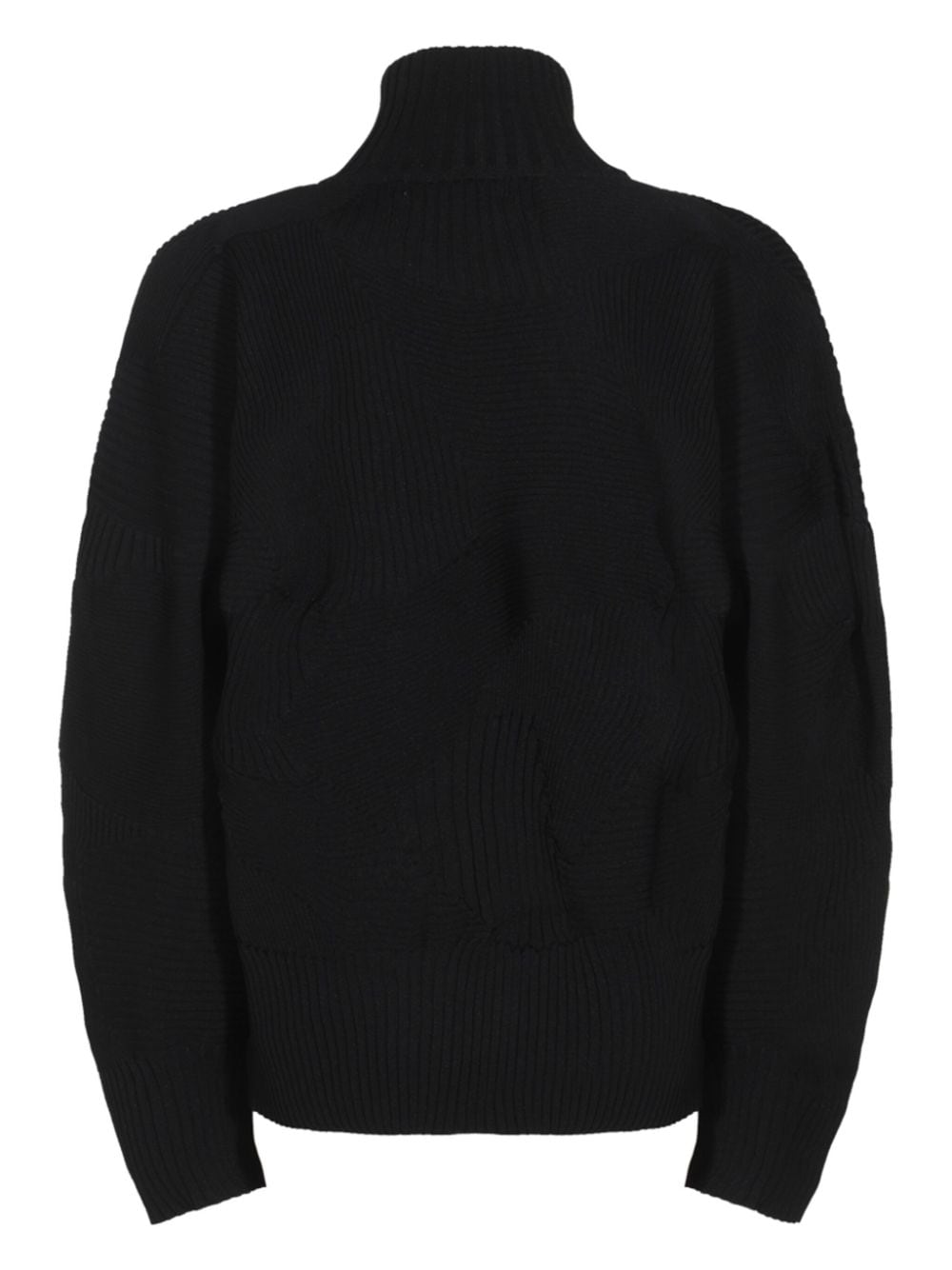 Issey Miyake knitted cardi-coat - Zwart