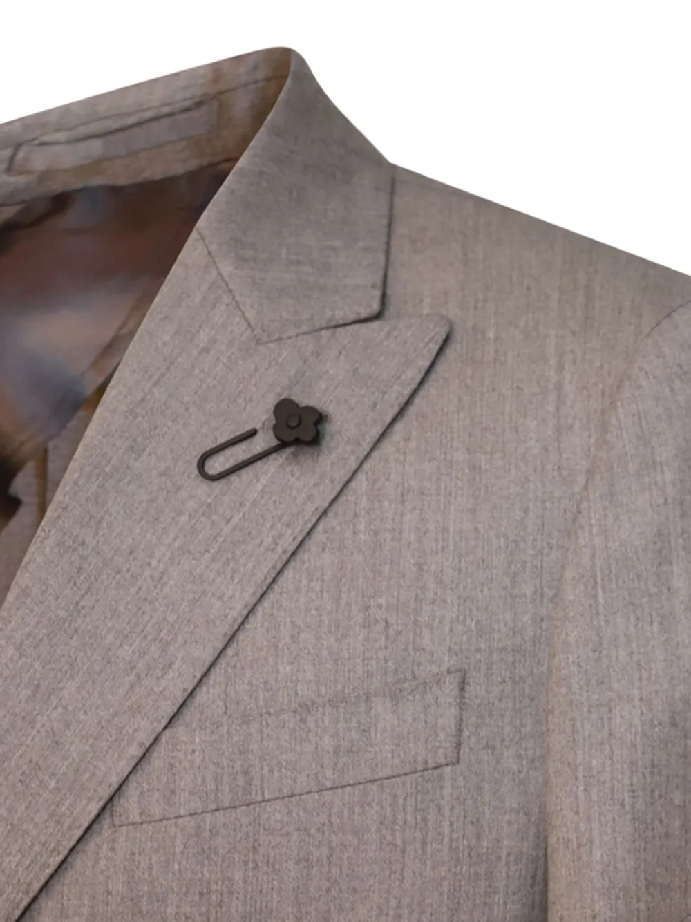 Lardini Pak met dubbele rij knopen Bruin