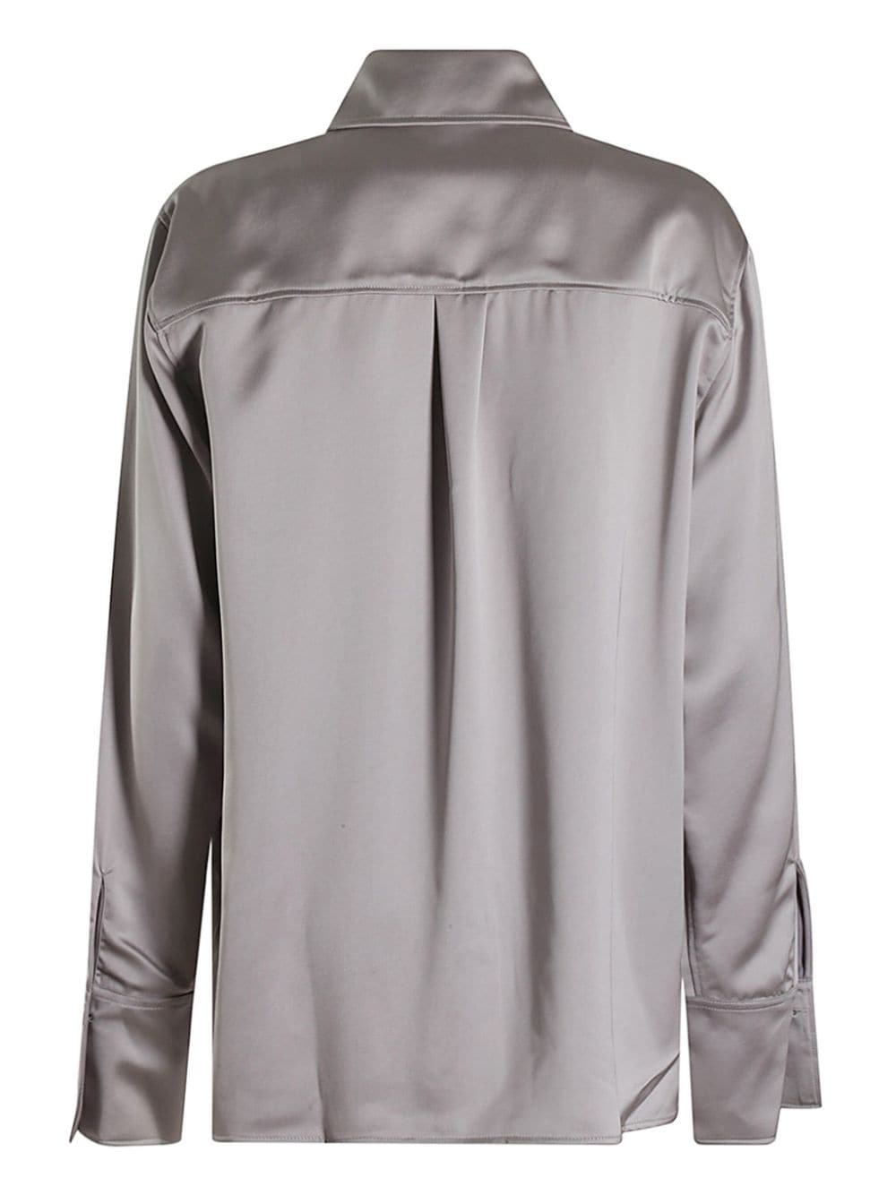 THE ANDAMANE Satijnen blouse - Grijs