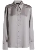 THE ANDAMANE satin shirt - Grey