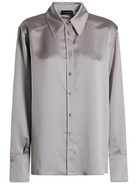 THE ANDAMANE camisa de satén manga larga