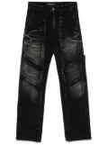 Y/Project touch-strap multi-panel jeans - Black