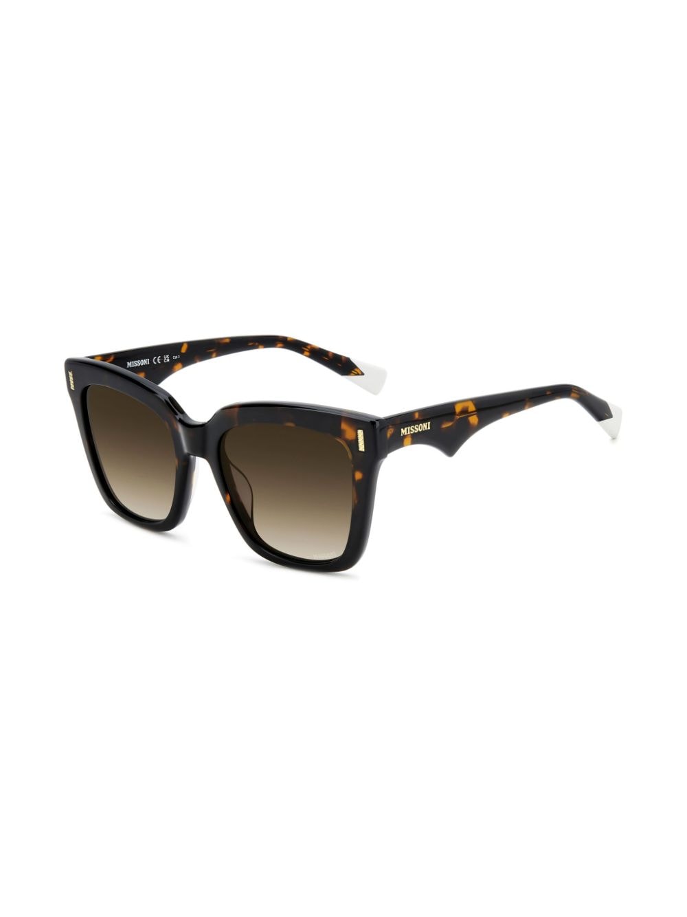 MISSONI EYEWEAR Zonnebril met vierkant montuur - Zwart