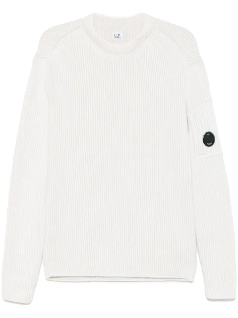 C.P. Company lens-detail ribbed jumper