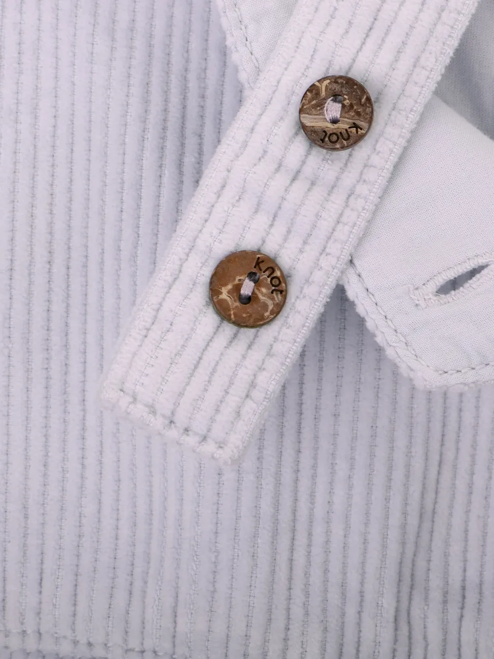 Knot Ribfluwelen tuinbroek Beige