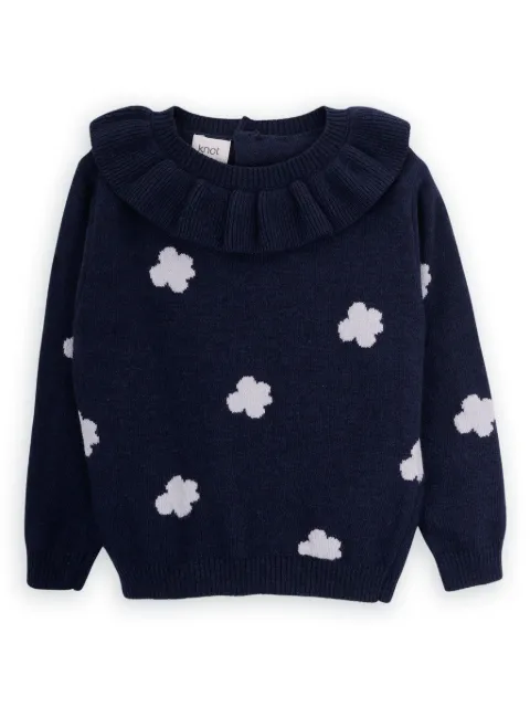 Knot floral-print jumper 