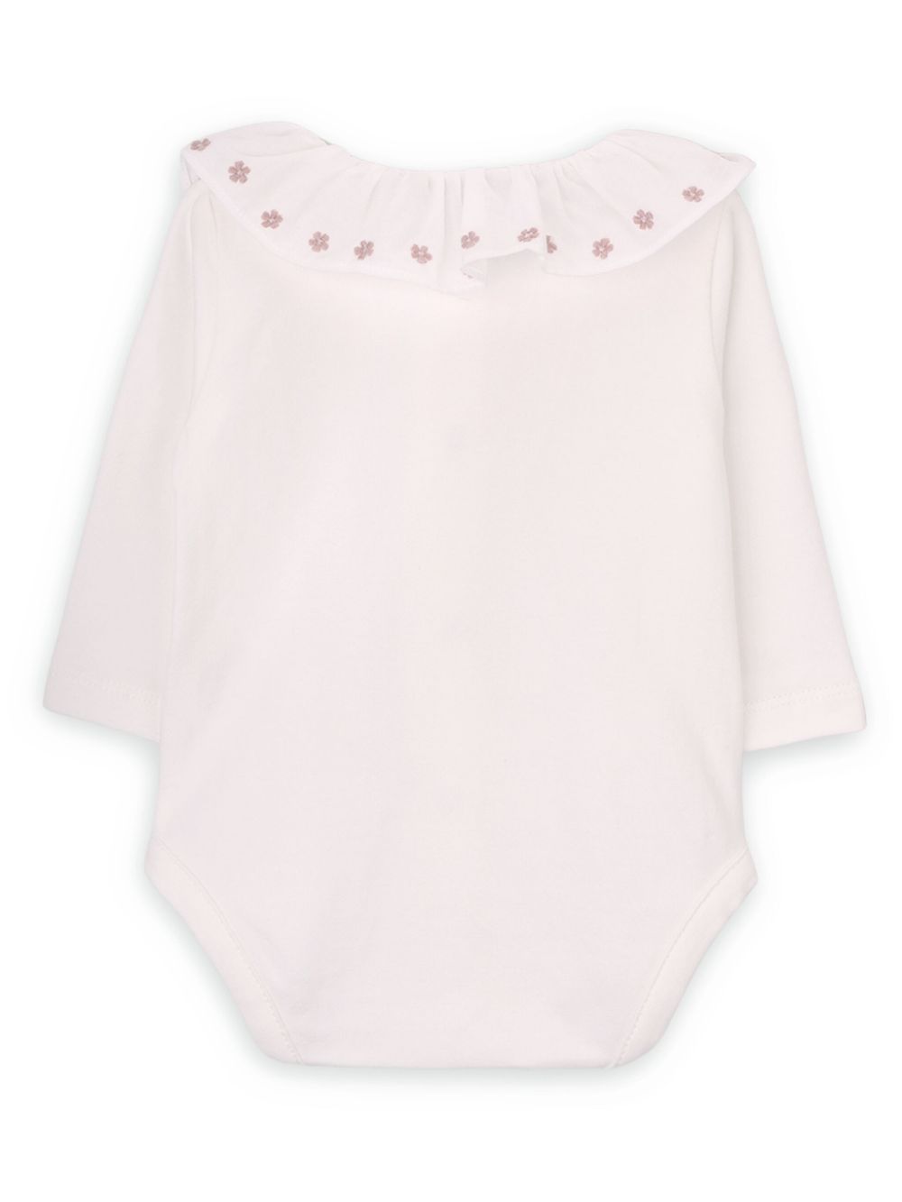 Knot embroidered-design body - White