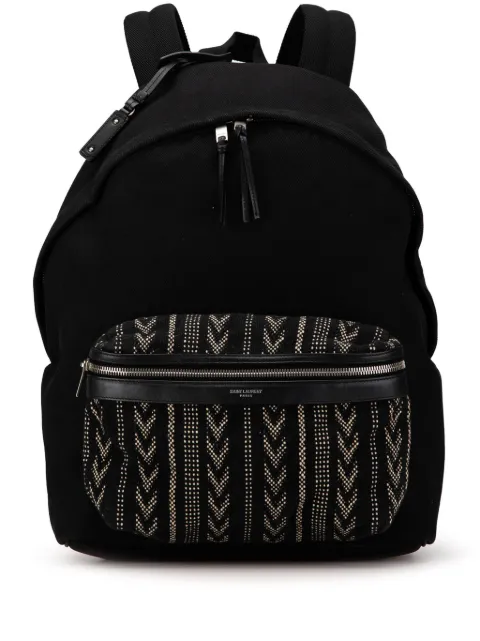 Saint Laurent Pre-Owned 21th Century Canvas Ikat City backpack WOMEN