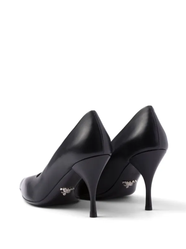 ＊PRADA＊ レザー パンプス Prada レザーパンプス | ブラック | FARFETCH JP