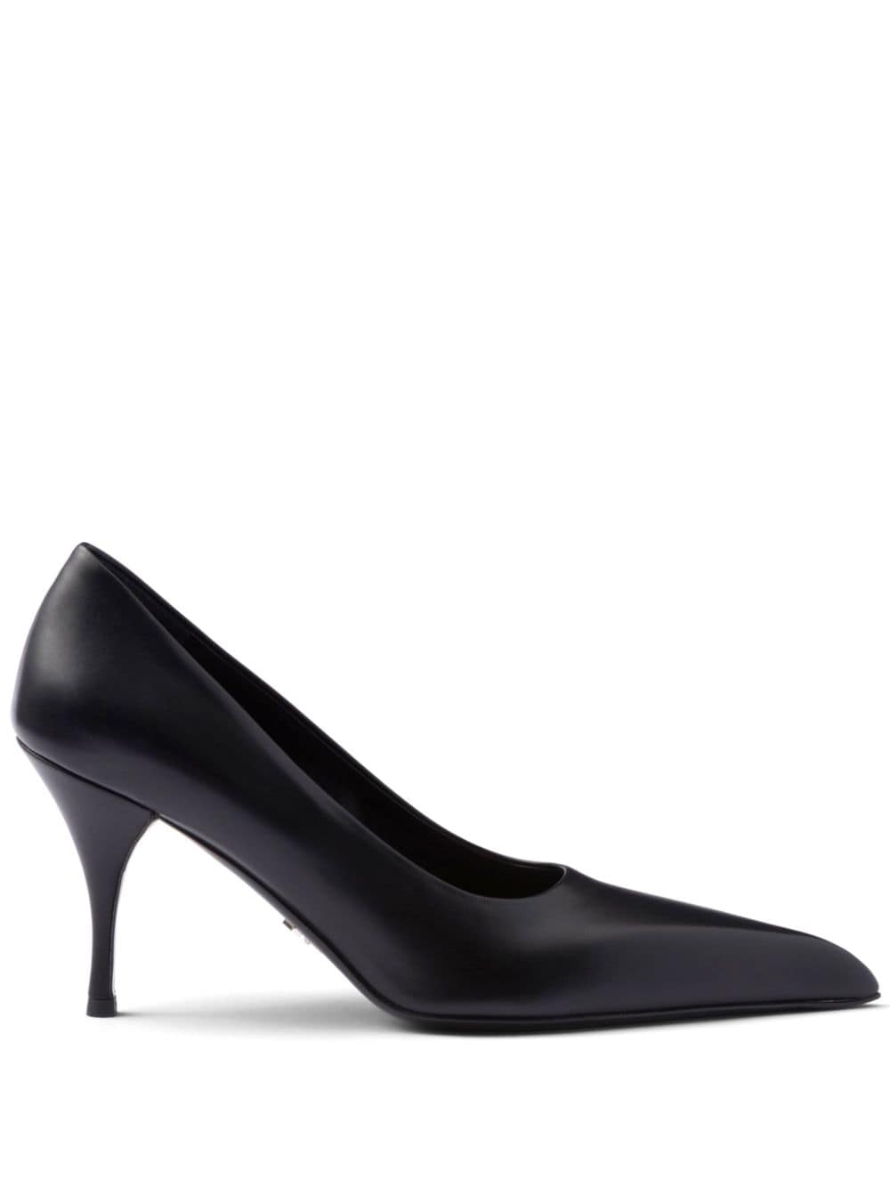 Prada 85mm leather pumps Black