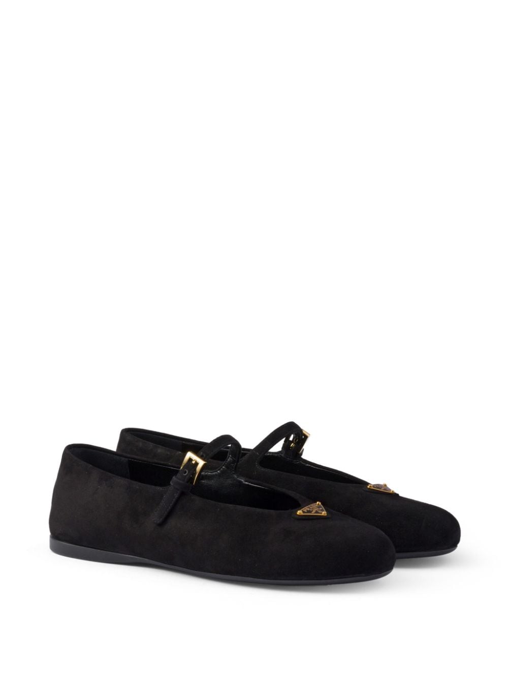 Prada suede ballerina shoes - Zwart