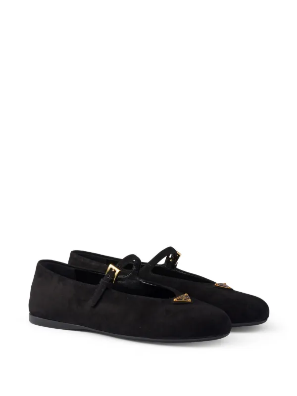 バレエシューズ Prada Ballerina Prada Black Satin Ballerinas | italist