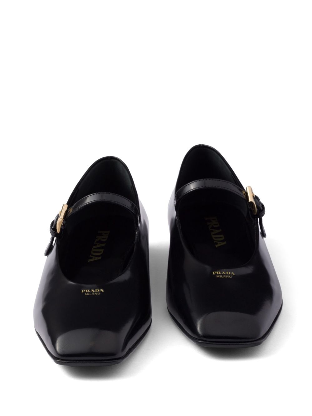 Prada Mary Jane ballerina's Zwart