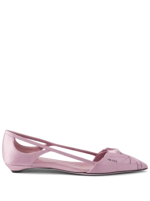 Ballerines à fini satiné - Prada - Modalova