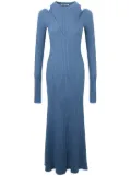 Ports 1961 cut-out knitted dress - Blue