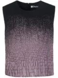 Ports 1961 gradient-effect textured top - Black