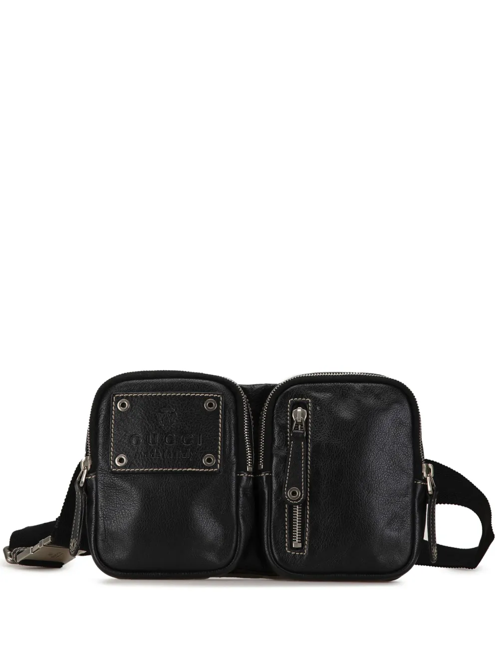 Pre-owned Gucci 2000-2015 Leather Hysteria Belt Bag In 黑色