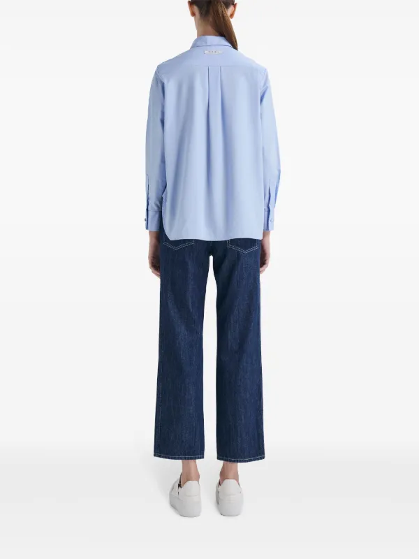 Ports 1961 Allover Pompom Shirt | Blue | FARFETCH CA