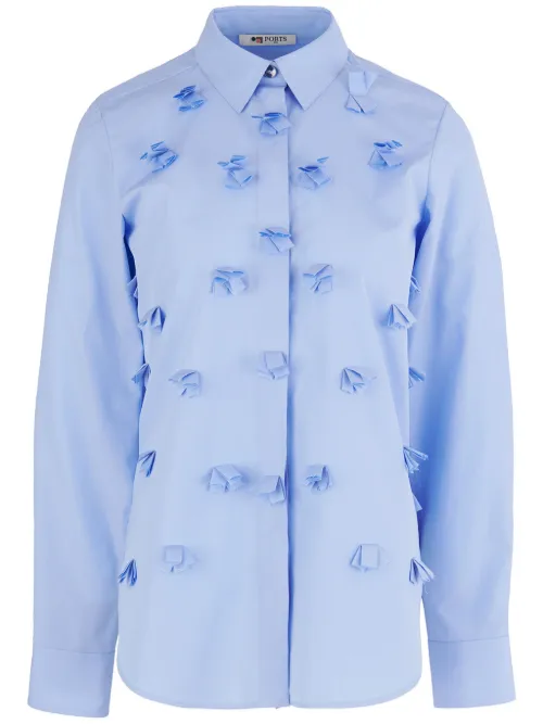Chemise Allover à détails de pompons - Ports 1961 - Modalova