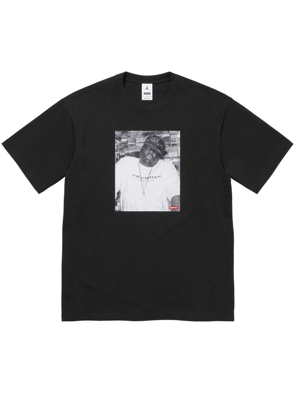 Supreme x Jordan Biggie short sleeve T shirt Black FARFETCH TR