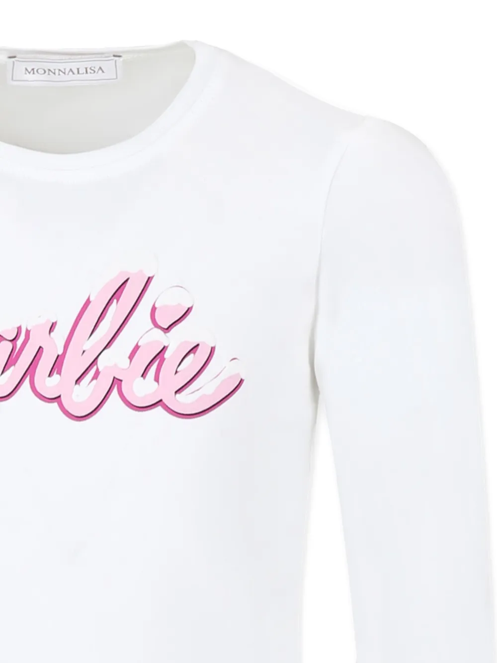 Monnalisa x Barbie T-shirt met lange mouwen Wit