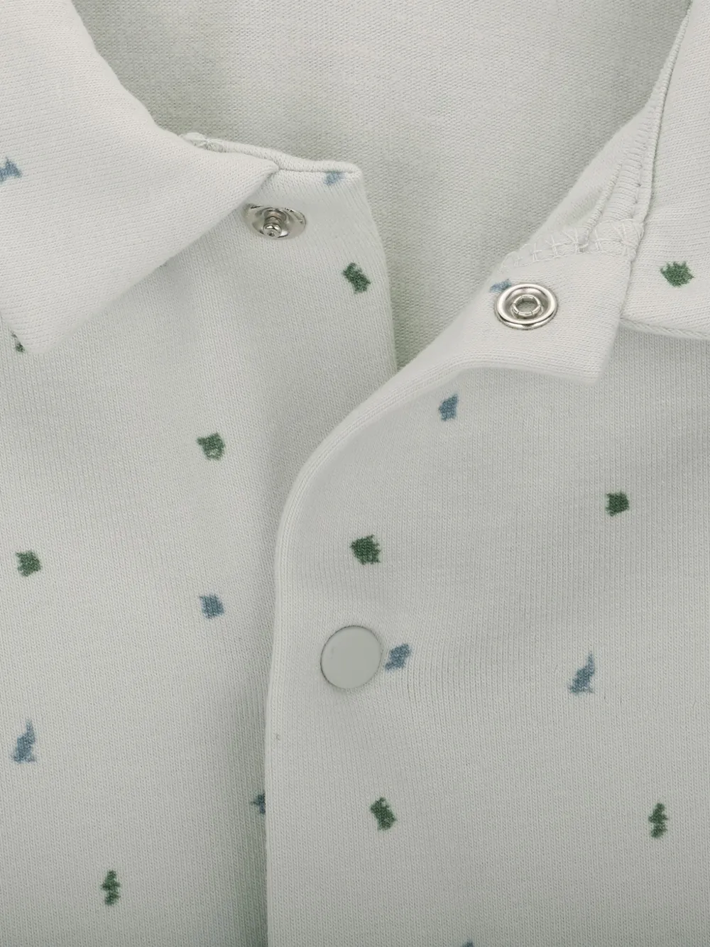 Knot Pyjama met stippen Wit